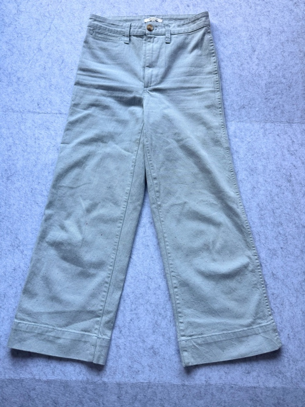 Madewell Wide Leg Cropped Pants Jeans Women’s Size 24 Speckled Cotton Stretch